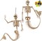 2 PCS 20 Inches Halloween Mermaid Skeleton Plastic Bone with Posable Joints for Indoor Outdoor Spooky Scene Party Favors Decoration